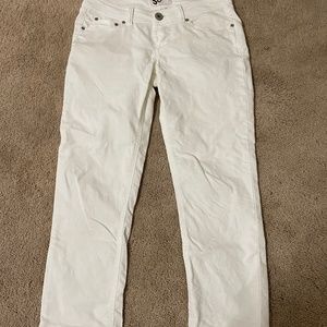 Juniors SO White Cropped Jeans size 3